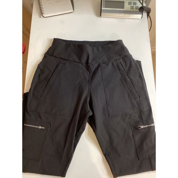 Athleta Headlands Hybrid Cargo II Tights Black Hiking Leggings Womens Size 4 - Picture 2 of 6